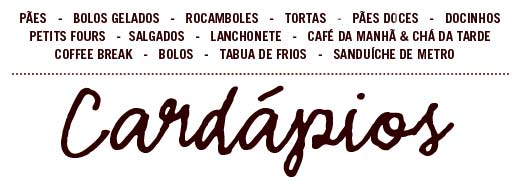 Cardápios